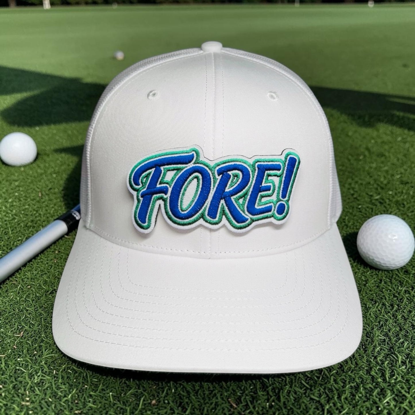 Custom UV Printed Golf Hat Patches